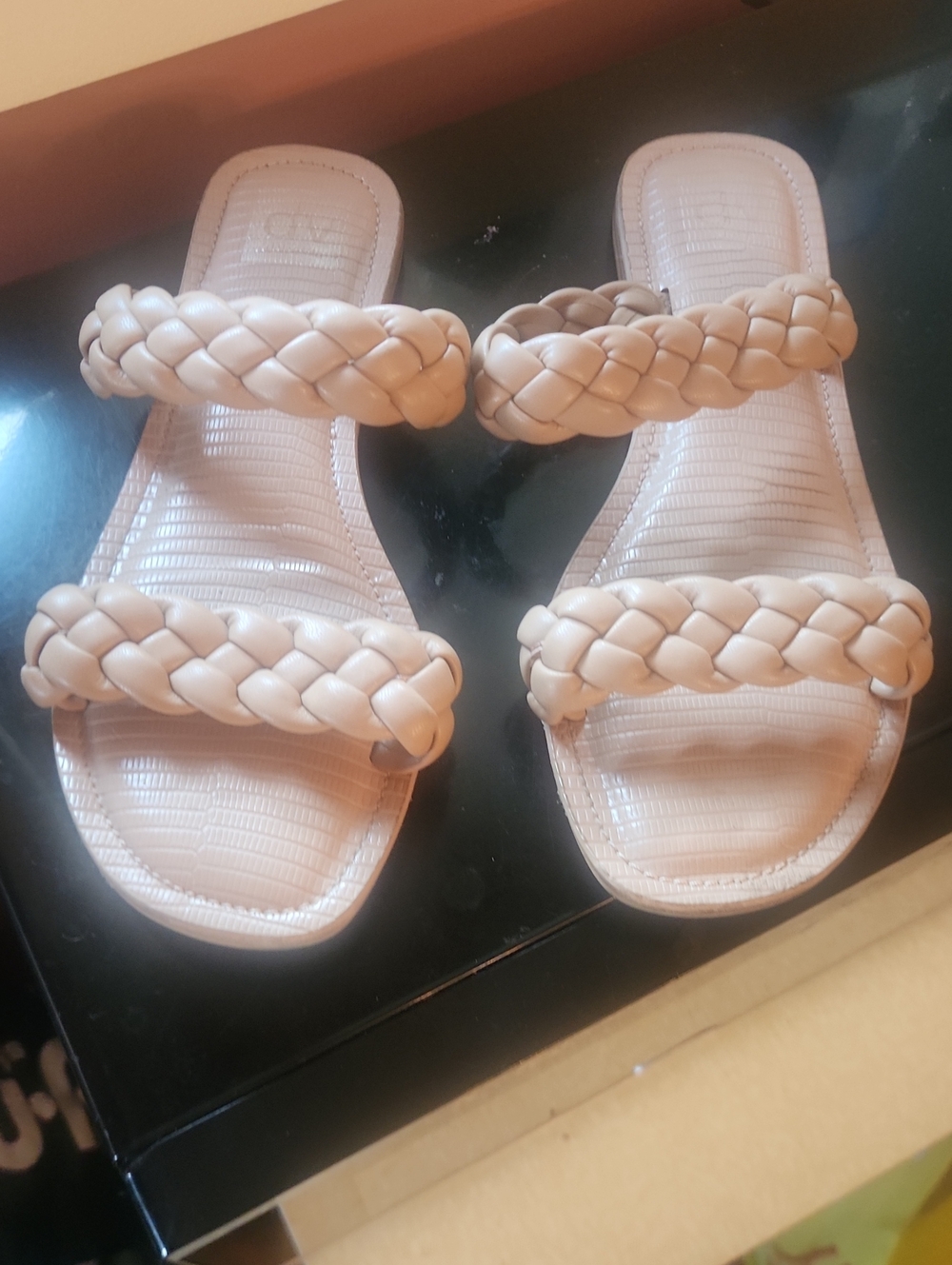 Dolce Vita Braided Double-Strap Sandals - Nude
